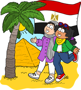 Kącik podróżnika - Egipt - łamigłówki przedszkolne - elementarzowe -szkolne