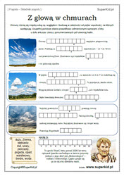 przyroda klasa 4 - pogoda - składniki pogody - chmury - rodzaje chmur